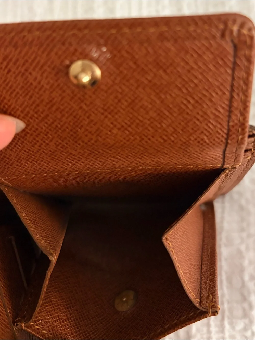 Louis Vuitton Monogram Canvas Card & Key Holder in Brown and Gold